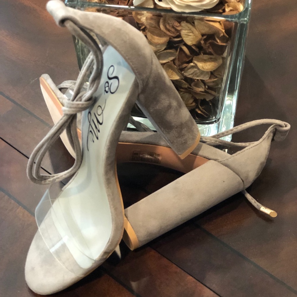 Clear heels